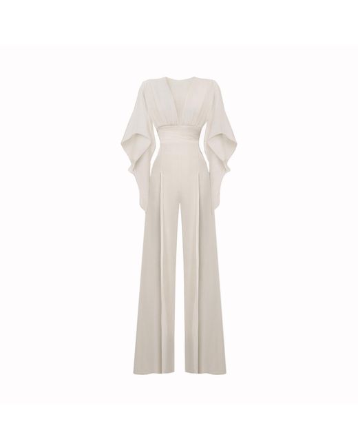 Sanctumum White Calypso Jumpsuit