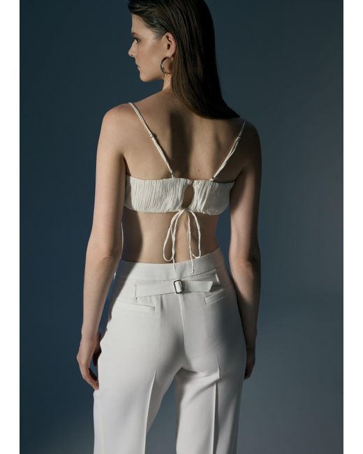 HER CIPHER Gray Empire Pants