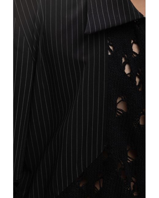 Maison Bogomil Black Split Front – Zip Jacket for men