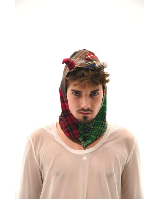 Castaneda Green Button-Up Balaclava