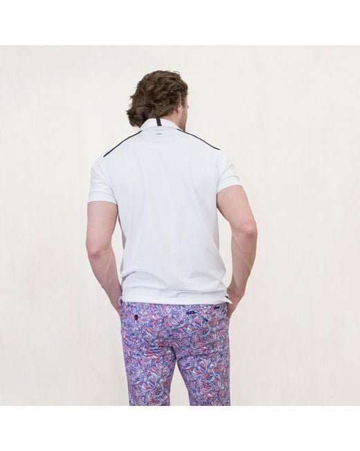 Lords of Harlech White Pietro Polo Shirt for men