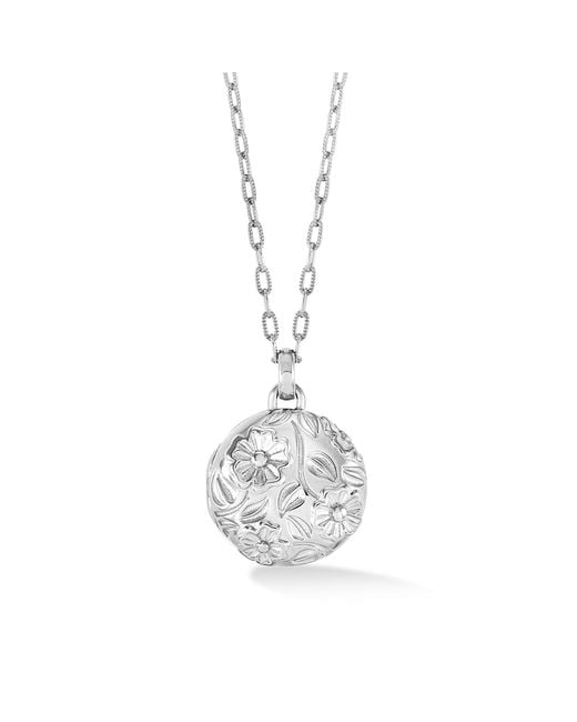 Dower & Hall Metallic Forget Me Not Locket