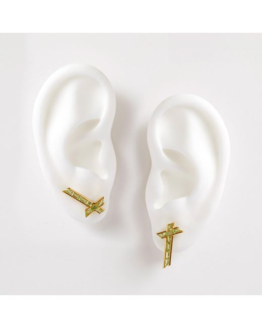 Kasun Metallic Lucky Star Earrings