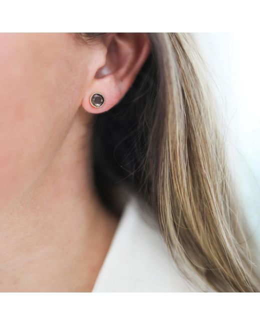 Auree Jewellery Metallic Barcelona November Birthstone Stud Earrings
