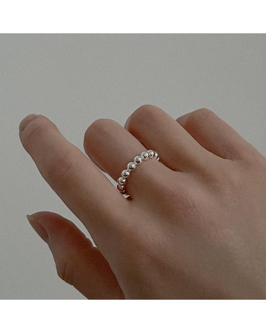 Cote Cache Metallic Bubble Ball Ring
