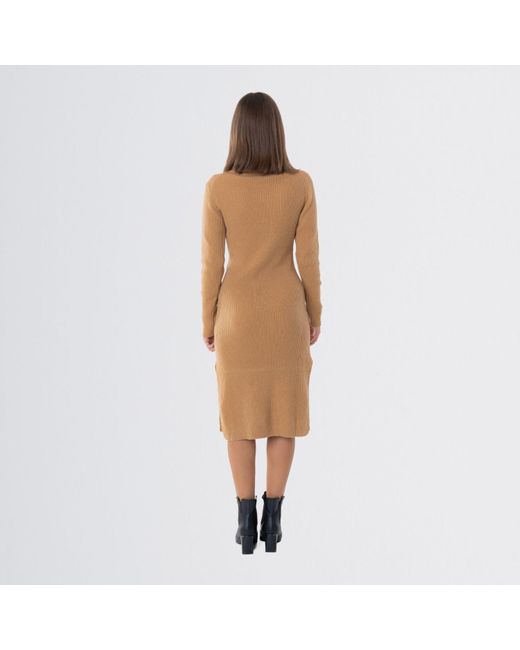 Altramoda Redressing the World Brown Turtleneck Dress