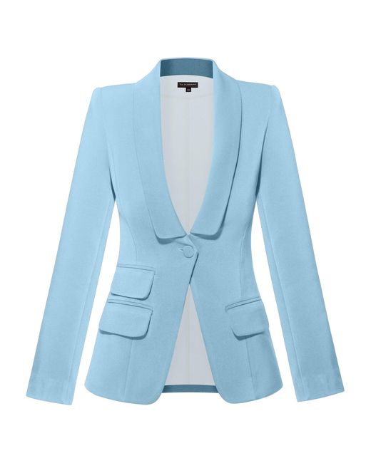 Tia Dorraine Blue Vision Timeless Single-Breasted Blazer