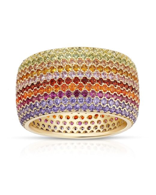 Native Gem Metallic Billionaire Ring- Ember