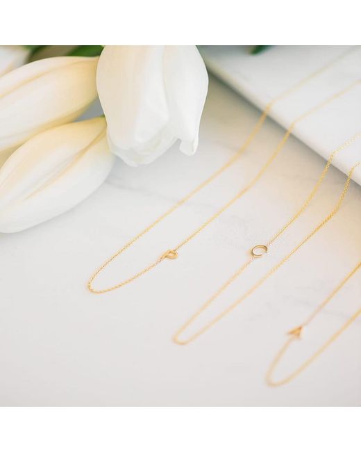Maya Brenner Metallic 14K Asymmetrical Letter Necklace