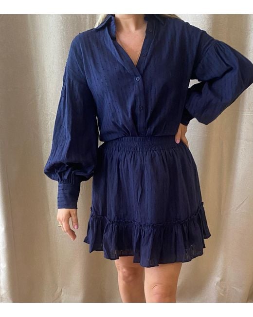 Lula-Ru Blue Ida Cotton Shirt