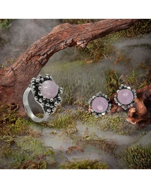 Unaloe Metallic Natural Pearl Statement Ring