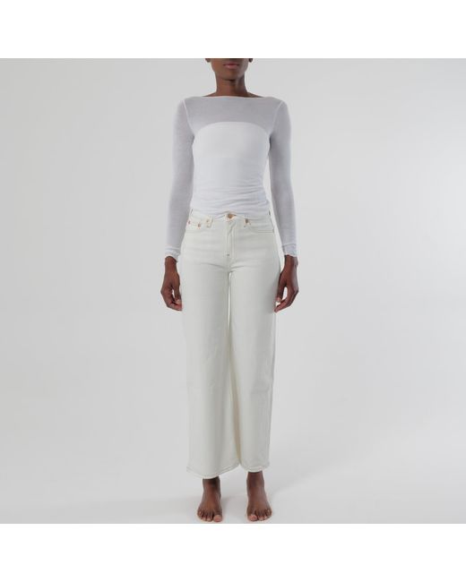 Her & Glory White Rosie Wide Leg