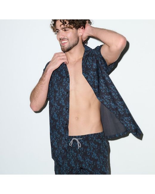Playaluxe Black Saint Tropez Cabana Shirt Charcoal Haze for men