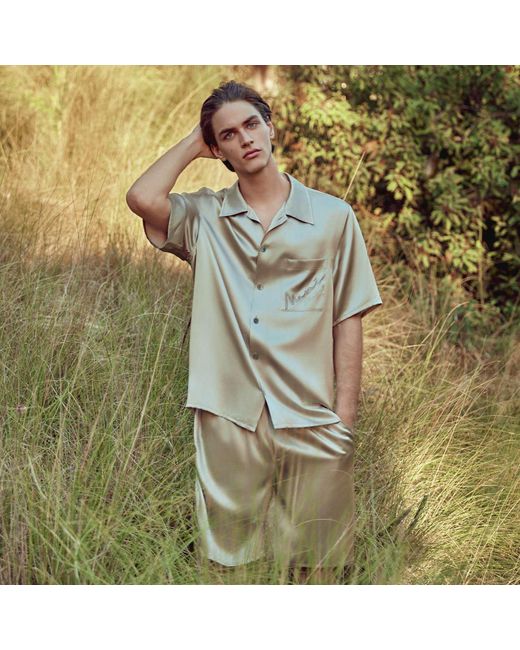 Manitu Gray Remington Pajama Set for men