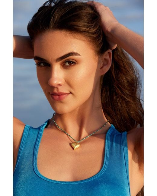 Adriana Pappas Designs Blue Heart Of Necklace