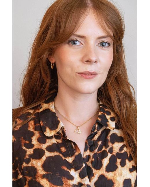 Claire Hill Designs Metallic Sparkly Cloud Hoop Earrings