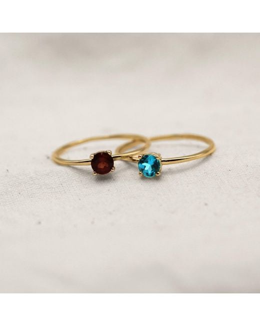 VicStoneNYC Fine Jewelry White March Birthstone Aquamarine Ring