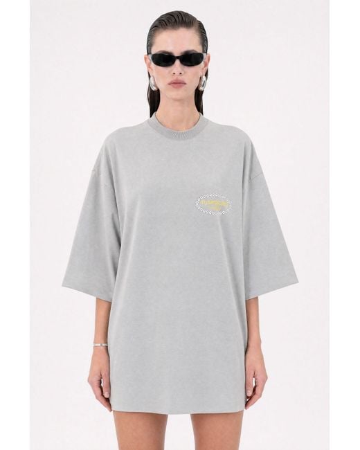 mysimplicated Gray Reality Oversized T-Shirt W