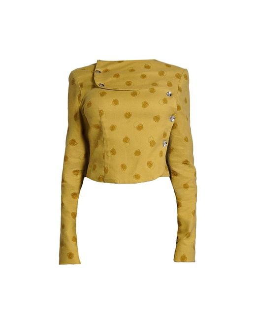 28Natelier Yellow The Polka Dot Jacket