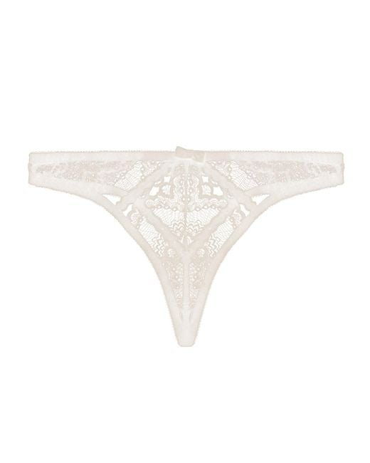 Journelle White Natalia String Thong Alabaster