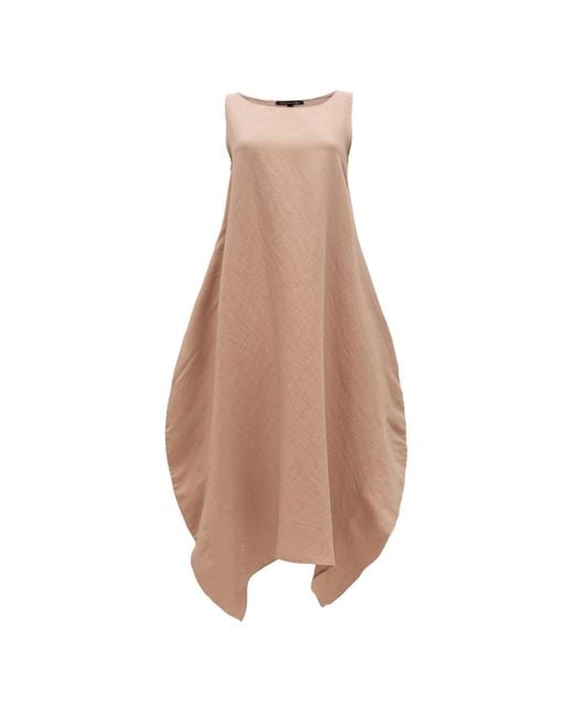 Bianca Popp Brown Neutrals Semiballoon Dress