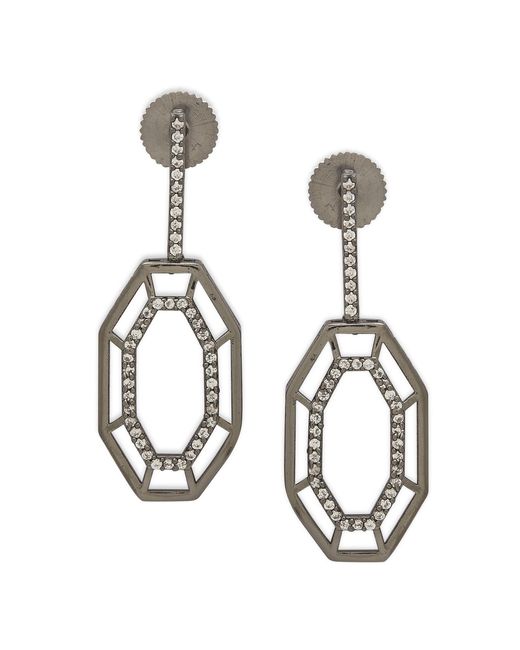 Dhwani Bansal Metallic Syra Earrings With Zirconia