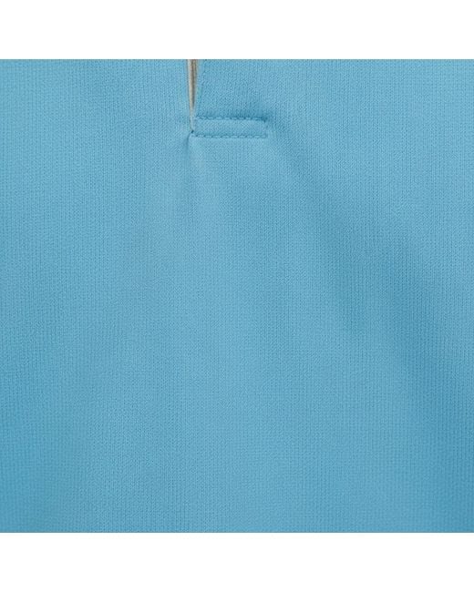 Lords of Harlech Blue Pietro Knit Polo for men