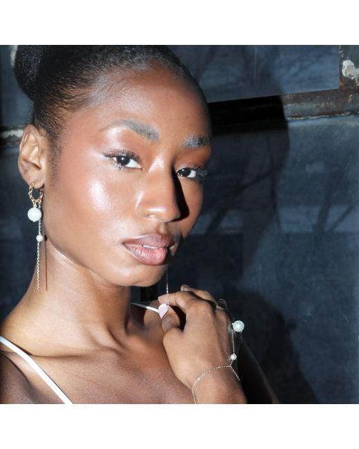 Studio Baloge White Auréole Earrings
