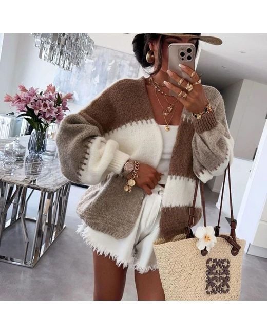 LAtelier London Multicolor Patchwork Wool Cardigan