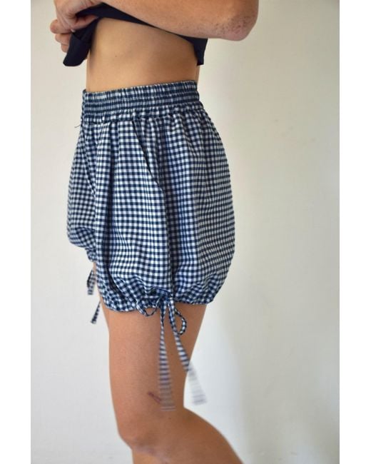 Mind Traveler Blue Short Marina Vichy Marino