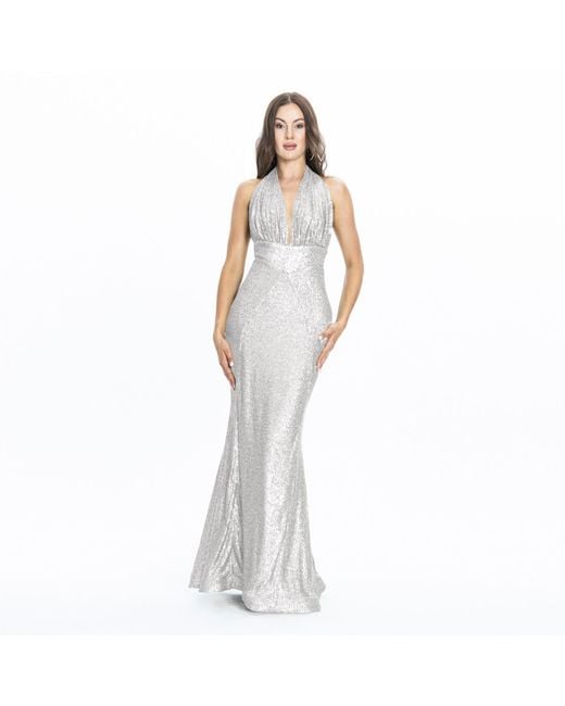 Angelika Jozefczyk White Monroe Evening Gown