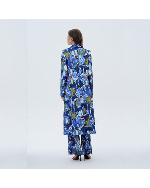 Elsava Blue Of Silence Longline Blazer