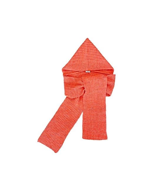 Mabli Red Moya Hooded Scarf