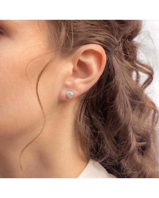 Isla Silver Multicolor Handmade Topaz Stud Earrings