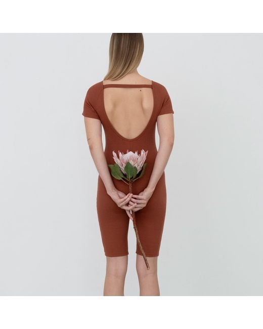 The Koozy Red Julie Short Sleeve One-Piece