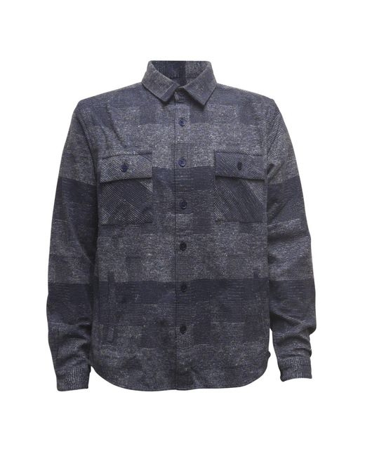 Vustra Blue Neutrals Cinder Shacket for men