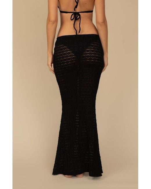 Montce Black Daisy Lace Natalia Skirt
