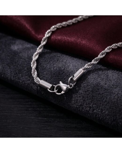 Harfi Metallic Rope Chain Necklace For