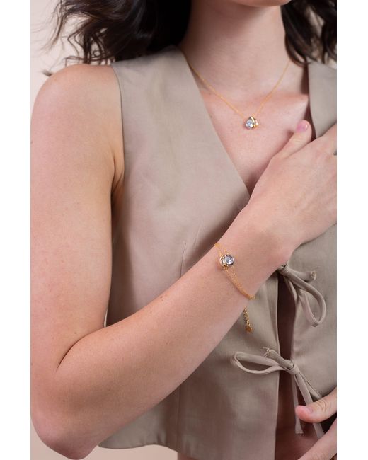 Zynnia Collective Metallic Yin-Yang Bracelet