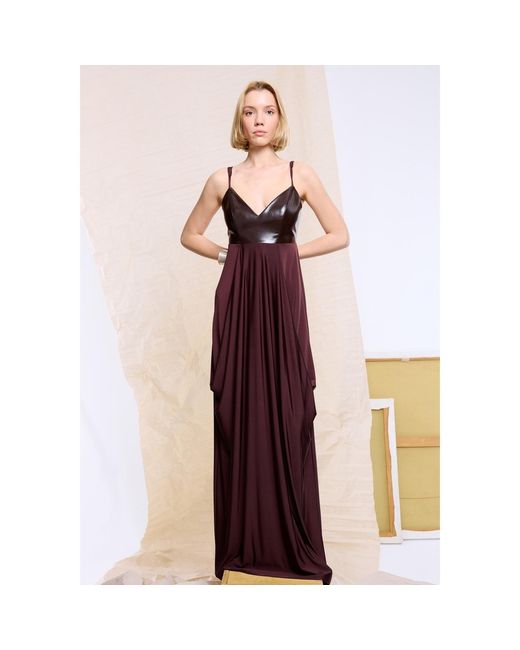 Mirimalist Purple Terra Jersey Maxi Dress