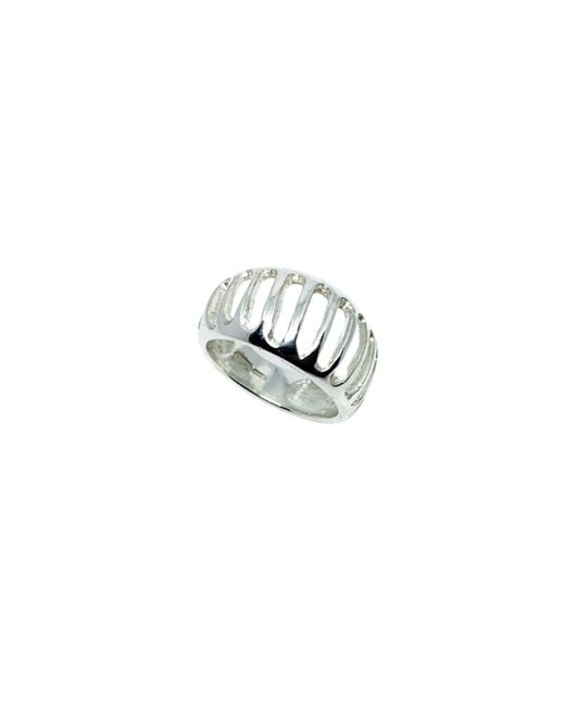 Tg-Jewellery by Tamara Gervasio Metallic Egg Shape Grill Band Ring