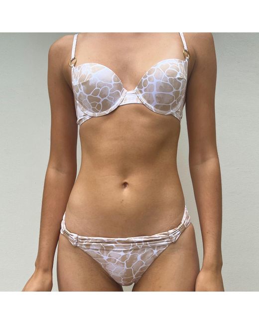 Sophia Alexia Natural Neutrals Sand Pebbles Fiji Bralette Bikini Top