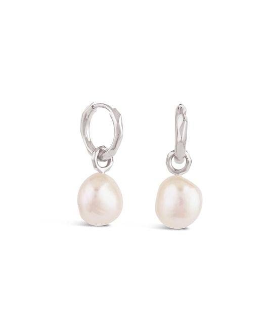 Dinny Hall Metallic Thalassa Pearl Hoops