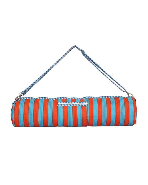Conscious Yoga Collective Green The Striped Cotton Yoga Bag