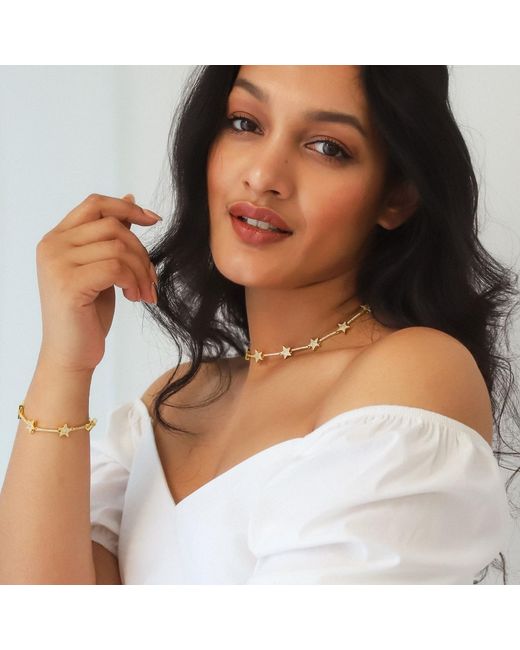 Luna Charles Metallic Etta Sparkling Star Bracelet