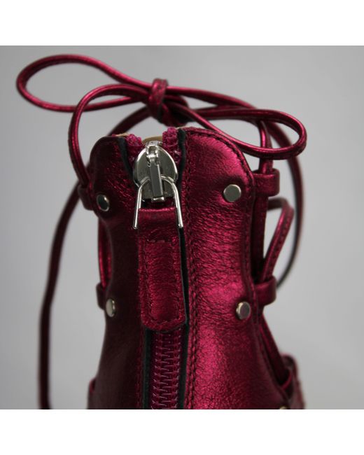 Stessa by Sarah Purple The Avalyn Lace Up Sandal