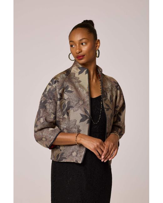 Lioness by Tf Gray Neutrals Luxe Asshy Petal Jacket