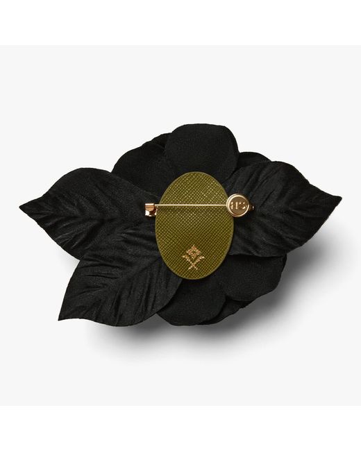 Helena Simon Black The Small Gardenia Brooch