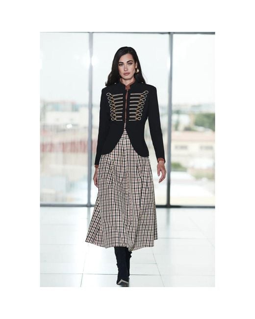 The Extreme Collection Black Blazer With Hussar Embroidery