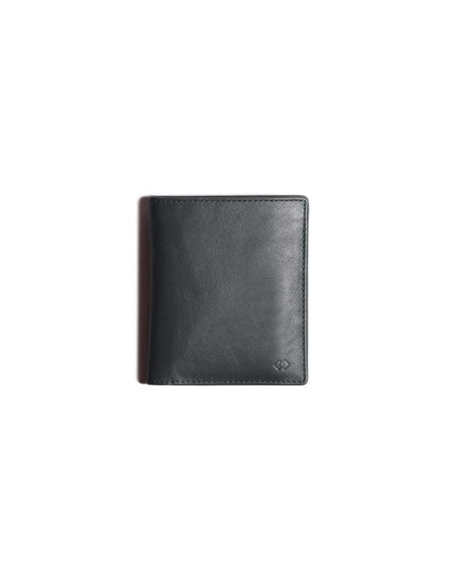 Harber London Black Leather Bifold Wallet With Rfid Protection for men
